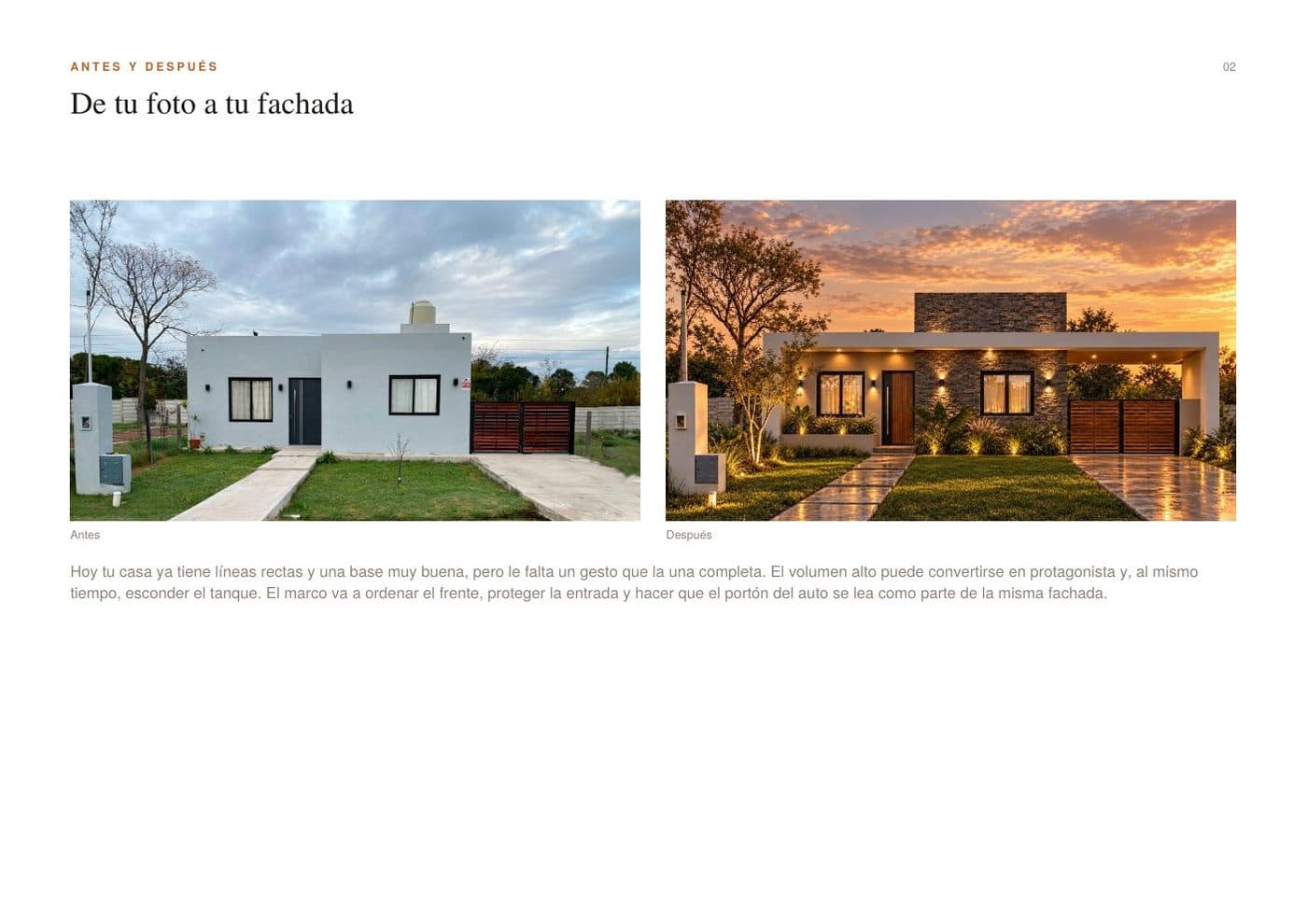 Antes y después